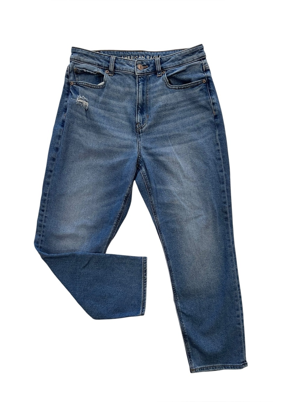 American Eagle Outfitters Women's Medium Blue High-Rise Jeans
